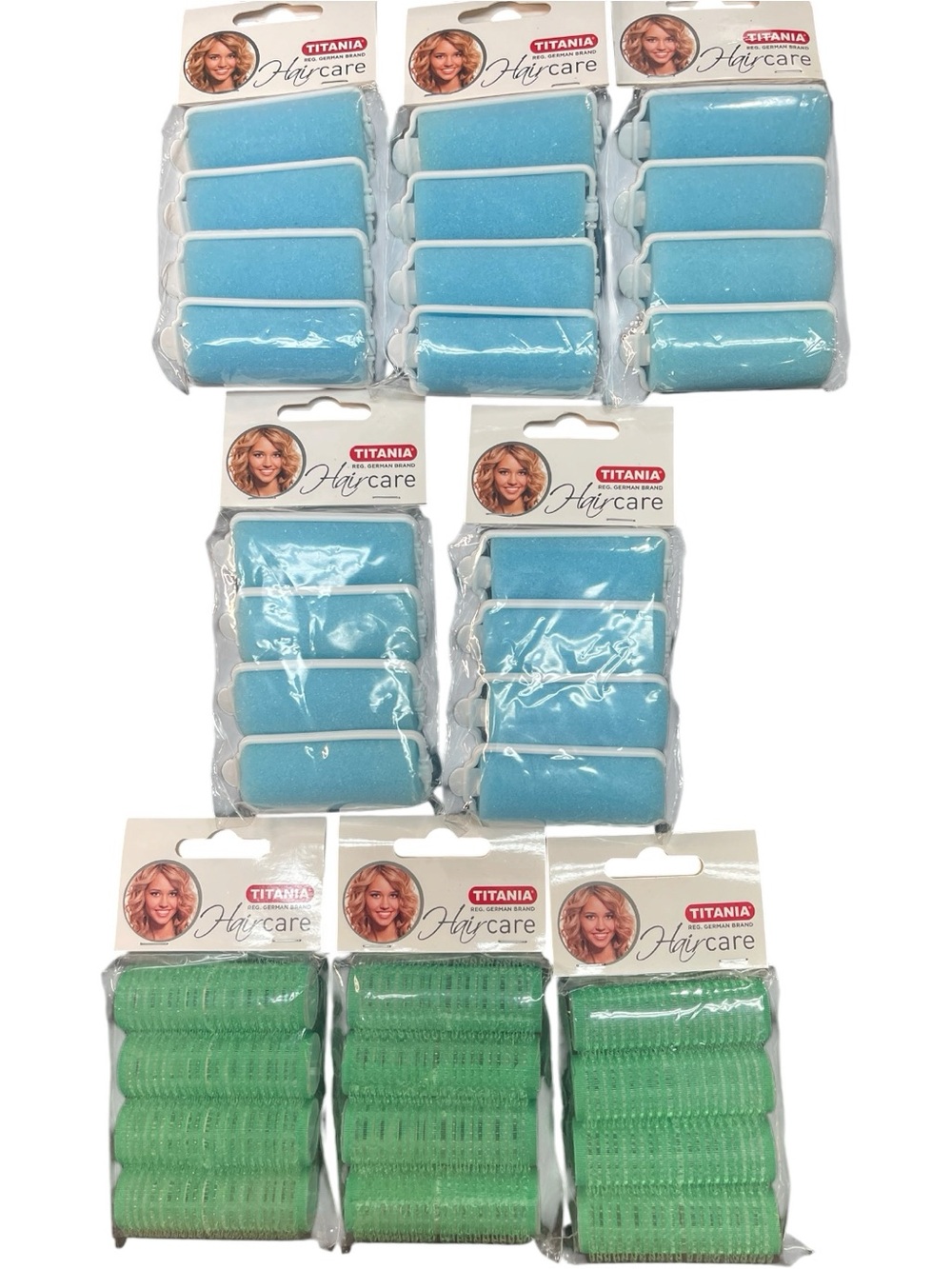 Titania Soft Foam and Velcro Hair Rollers